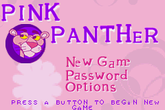 Pink Panther - Pinkadelic Pursuit Title Screen